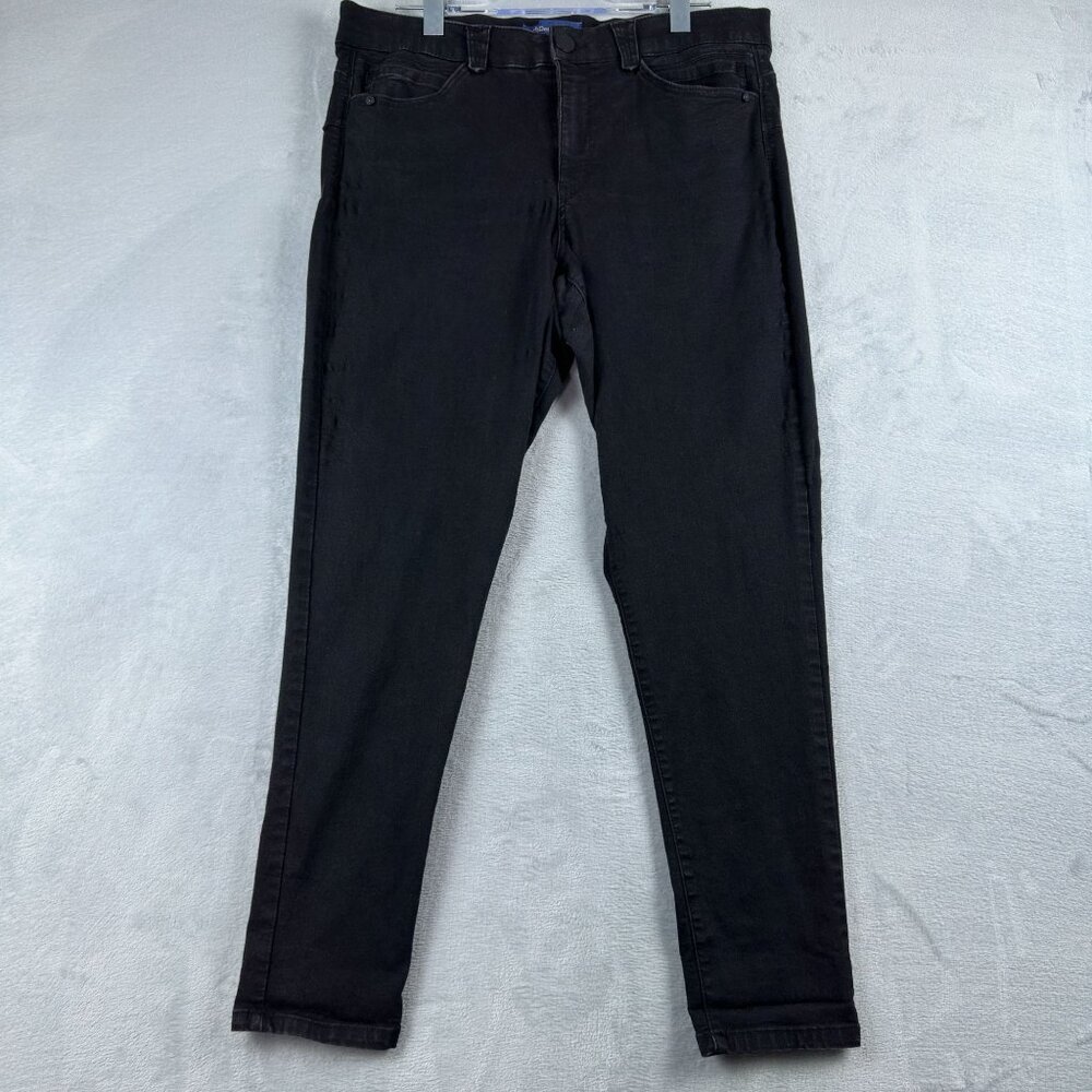Democracy AB Solution Jeans Size 16 Womens Skinny Leg Mid Rise Black